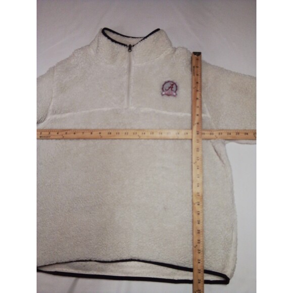 Women's Knights Athletic   White Sherpa Pullover 1/4 Zip Size 16/18 - Picture 12 of 15